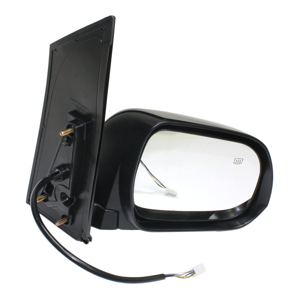 Power Heated Mirror for Toyota Sienna (2011–2012) - Right Side, Smooth Black