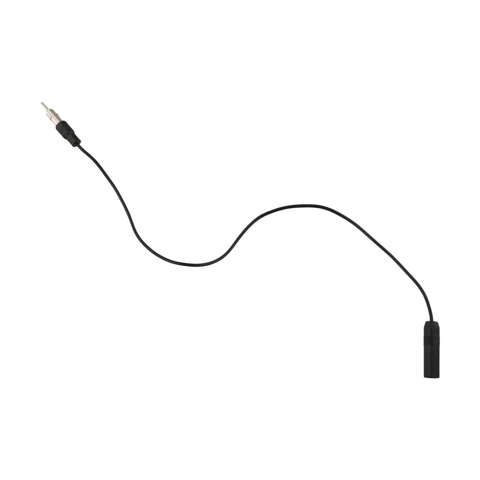 Car Radio Extension Cord for Universal Fit (50cm) - Black ABS