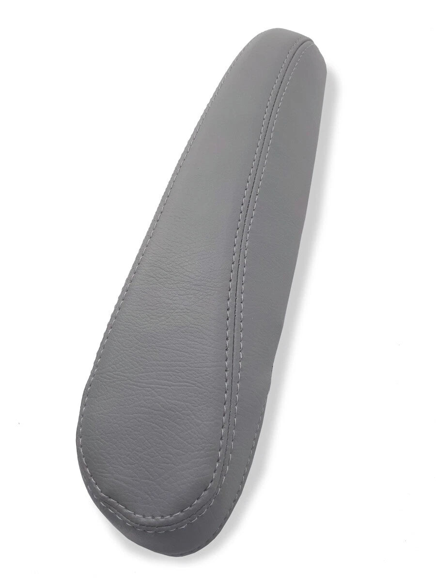 Seat Armrest Cover Skin for Chrysler Pacifica (2017–2020) Gray PVC Leather