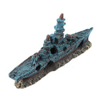 Aquarium Decoration Resin Warship for Fish Tank