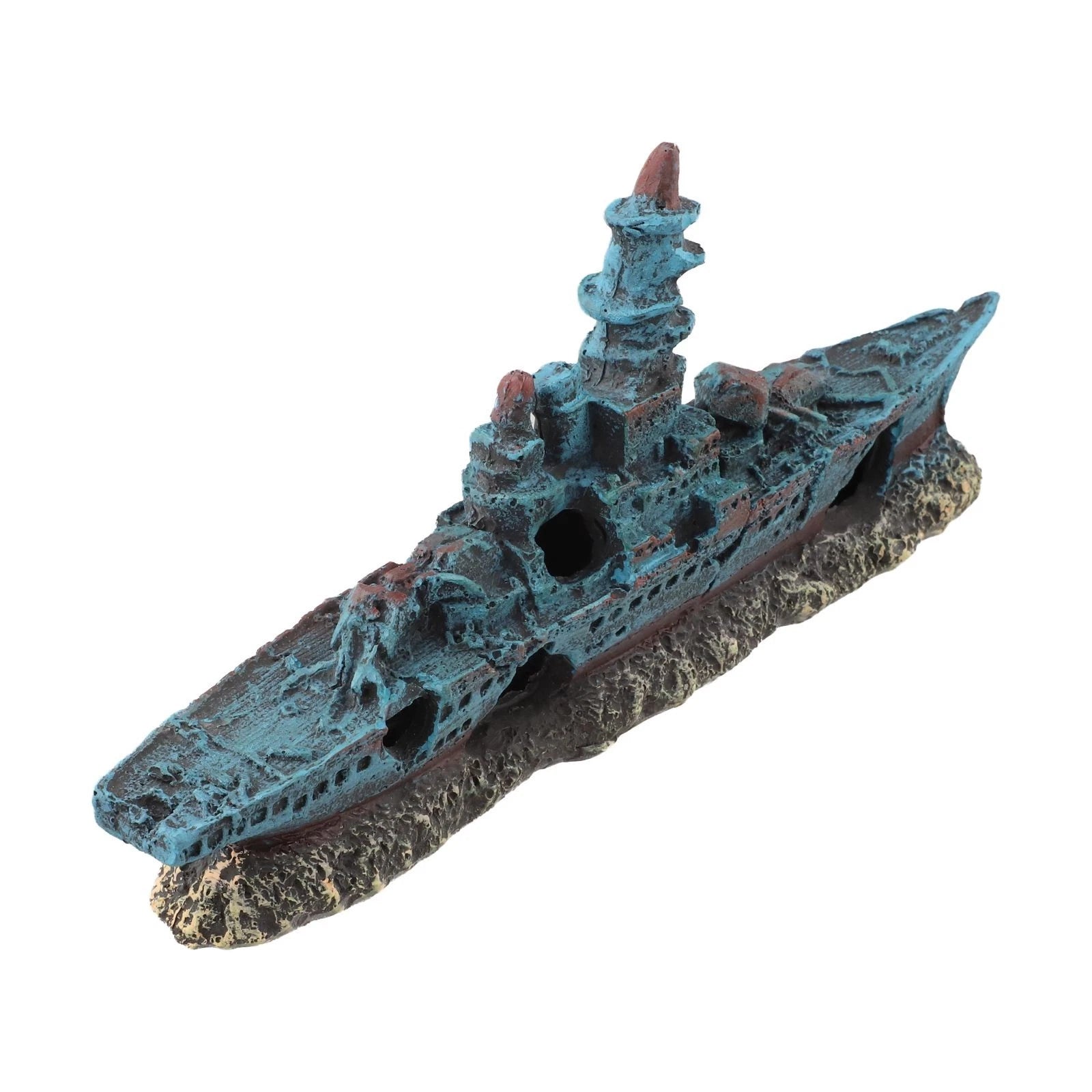 Aquarium Decoration Resin Warship for Fish Tank