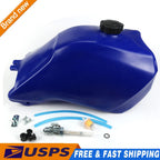 Plastic Gas Fuel Tank for Honda TRX300 TRX 300 (1993–2000) Blue with Petcock