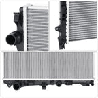 2-Row Cooling Radiator DPI-13027 for Mercedes-Benz S550 S600 S63 S65 AMG (2014–2017)