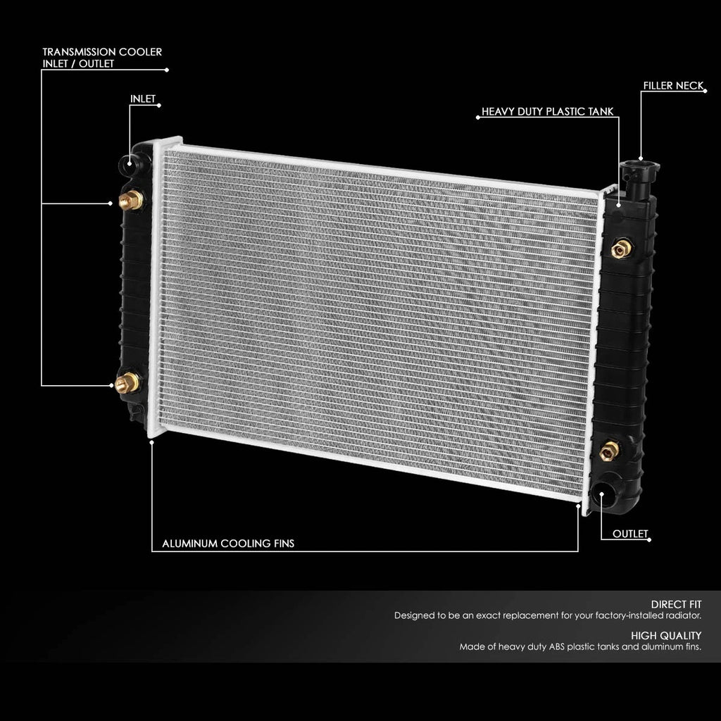 Aluminum Radiator for Chevy/GMC C/K Truck 4.3L/5.0L (1996–1999) DPI 1790