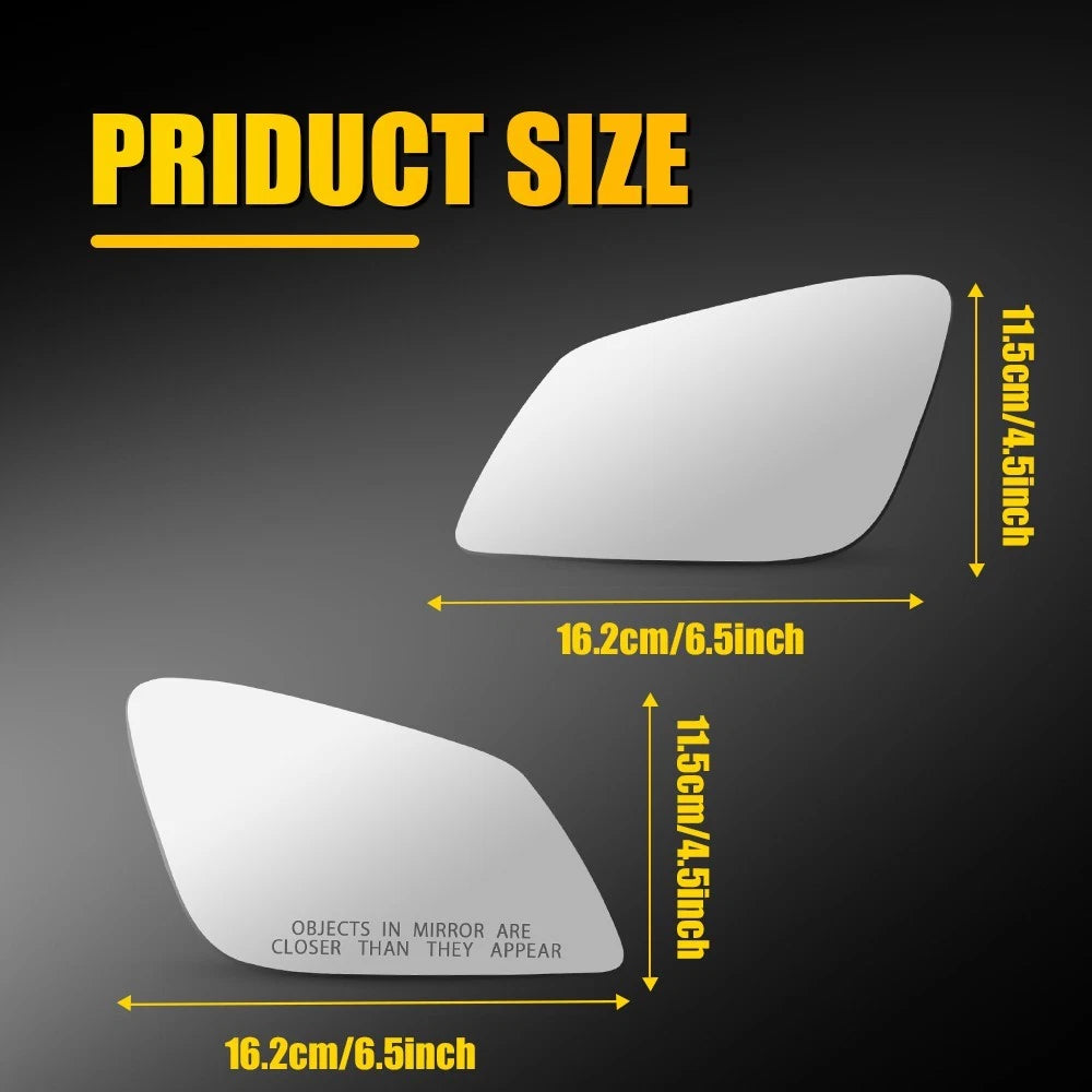 Set of 2 Heated Mirror Glass for BMW 528i 550i 535i xDrive (2010–2016)