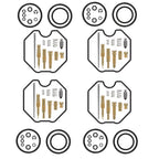 4X Carburetor Repair Kit for Honda Recon 250 (1997–2005) TRX 250EX (2001–2005)