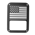 Rear American Flag Tail Light Covers for Jeep Wrangler JK (2007-2016)