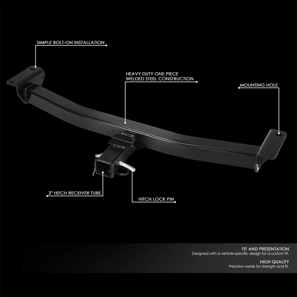 Rear Carbon Steel Class III Trailer Hitch for Ford Ranger (2019–2023)