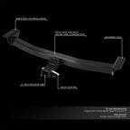 Rear Carbon Steel Class III Trailer Hitch for Ford Ranger (2019–2023)