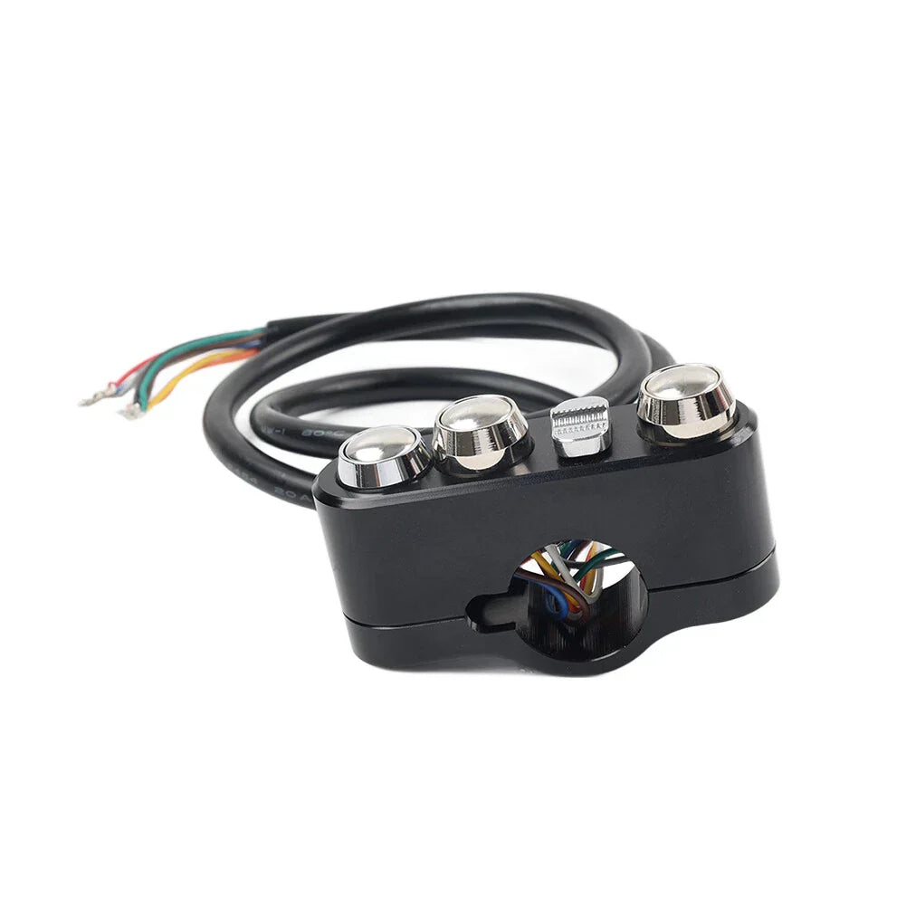 Handlebar Control Switches w/ Wiring Harness for Harley Dyna Sportster (2006-2023)