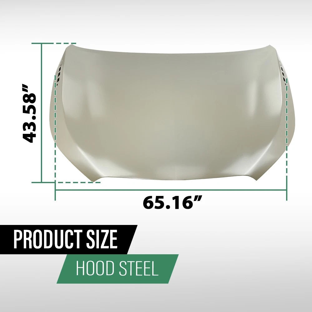 Hood Panel for Buick LaCrosse (2014–2016) Aluminum Gray