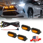 Raptor Style Front Grille with Amber LED Lights for Toyota RAV4 (2019–2022)