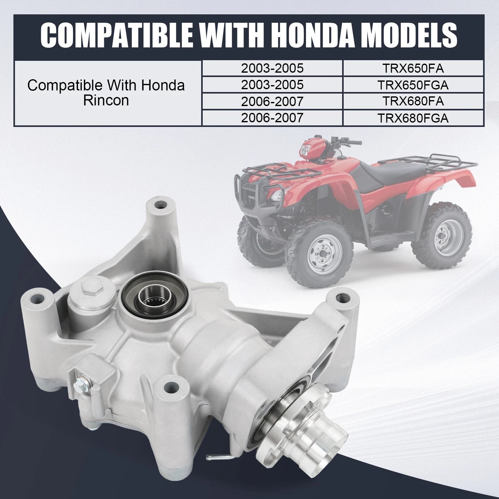 Rear Final Drive Differential Gear for Honda Rincon 680 (2003-2006)