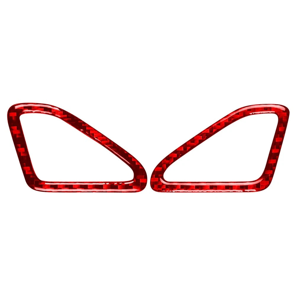 Dashboard Air Vent Outlet Cover for Cadillac ATS ATS-L (2013–2019) Carbon Fiber Red