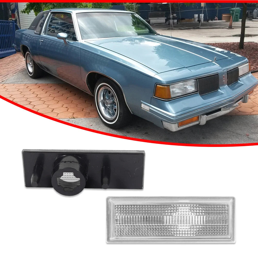 Clear Side Marker Parking Light Lenses for Cutlass 2 Door (1981–1988)
