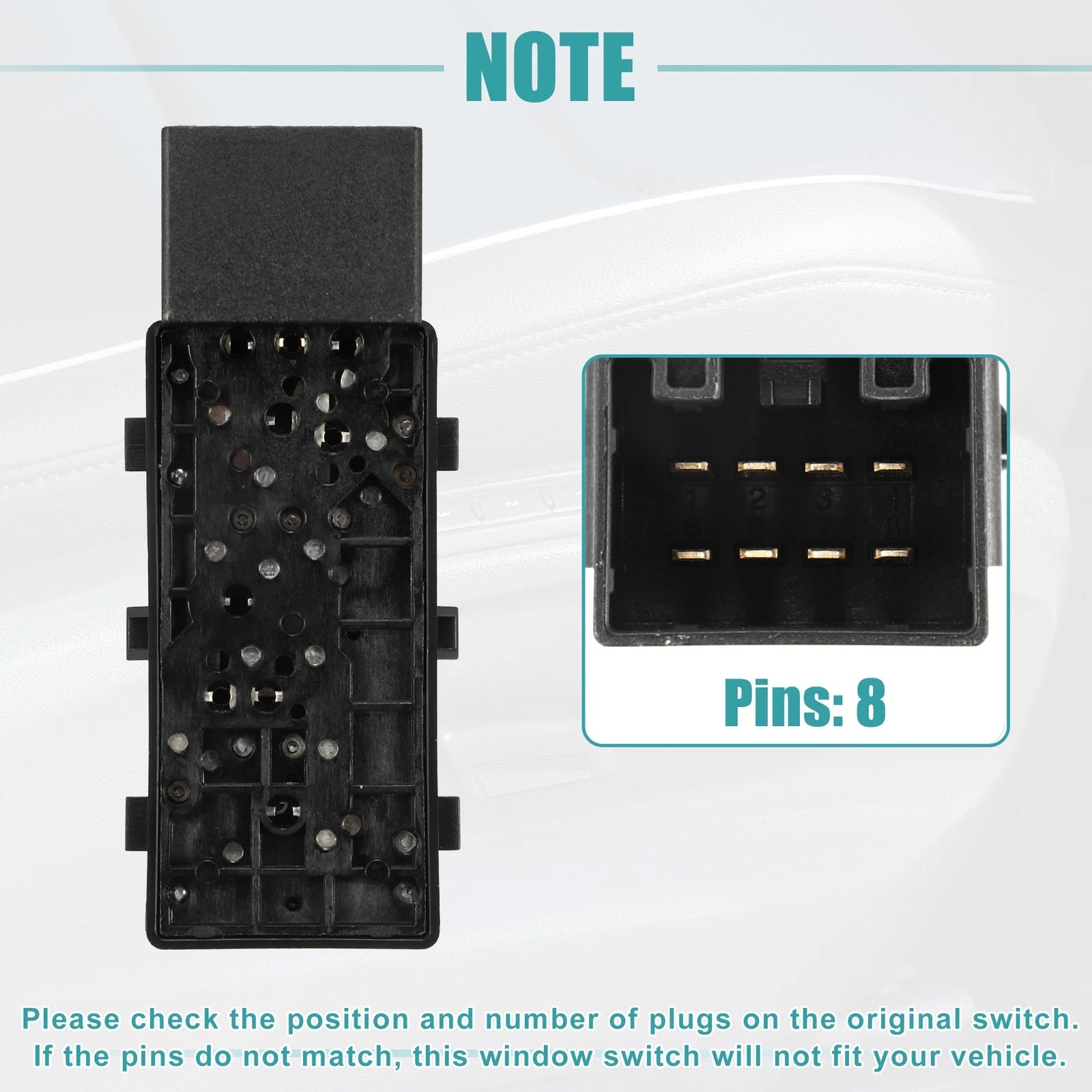 Power Seat Switch for Ford Edge (2007–2014) - Front Left Side
