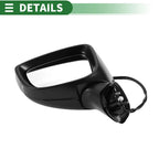 Left Side Door Mirror for Mazda 3 (2017–2018) Manual Folding Black