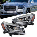 Halogen Projector Headlight Set for GMC Acadia (2013–2016) Black