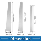 6 Pcs Door Pillar Window Trim for Mitsubishi Pajero (2009–2015) Silver Tone