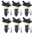 Denso 6 Ignition Coils & 6 Iridium Spark Plugs for Bravada Envoy Trailblazer (2002–2009)