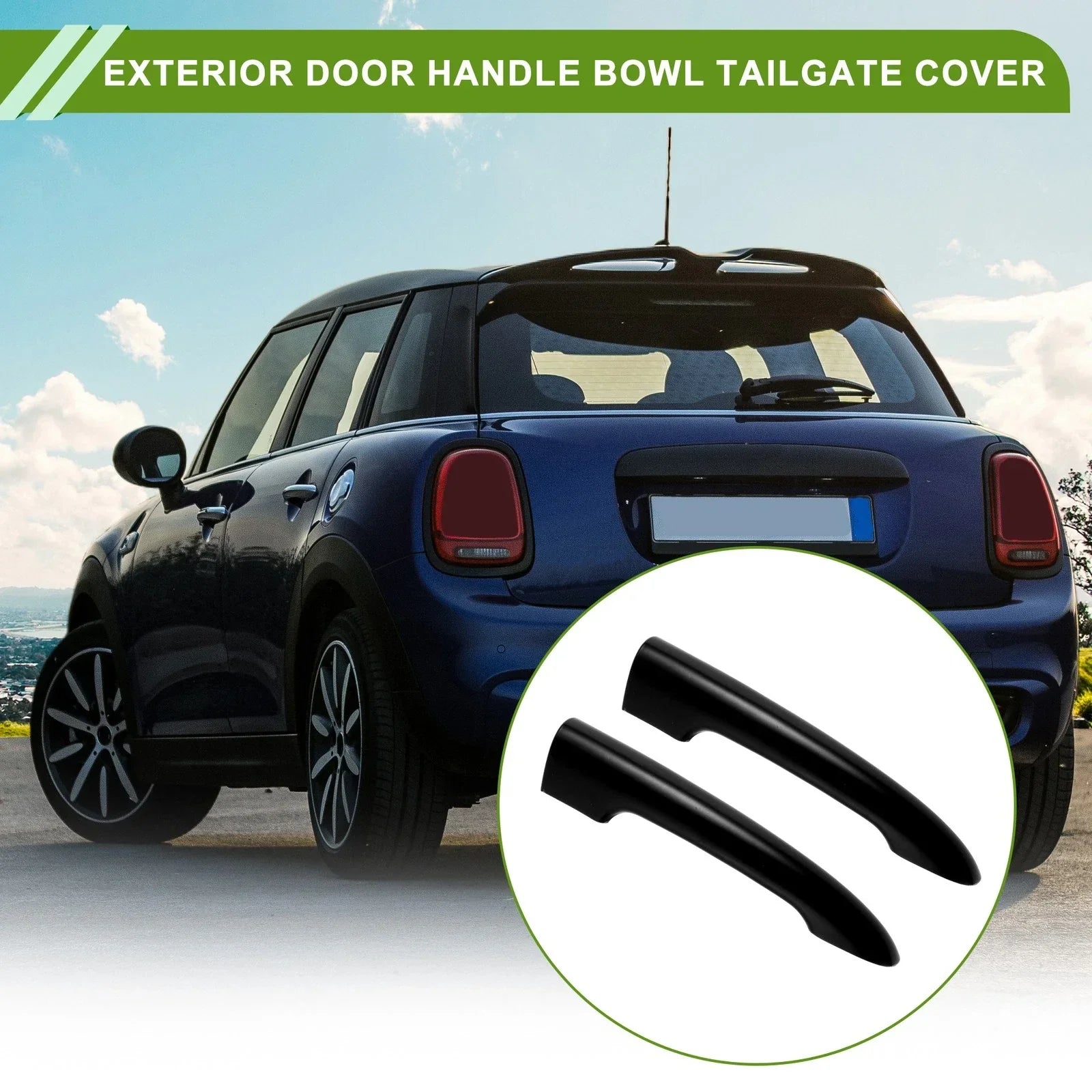 Rear Tailgate Handle Cover for BMW Mini R55 Clubman Black (2006-2014)