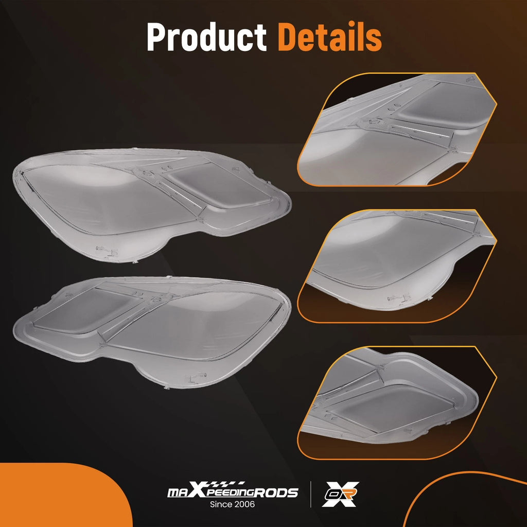 Headlight Lens Cover Set for Mercedes-Benz W212 (2009-2013)