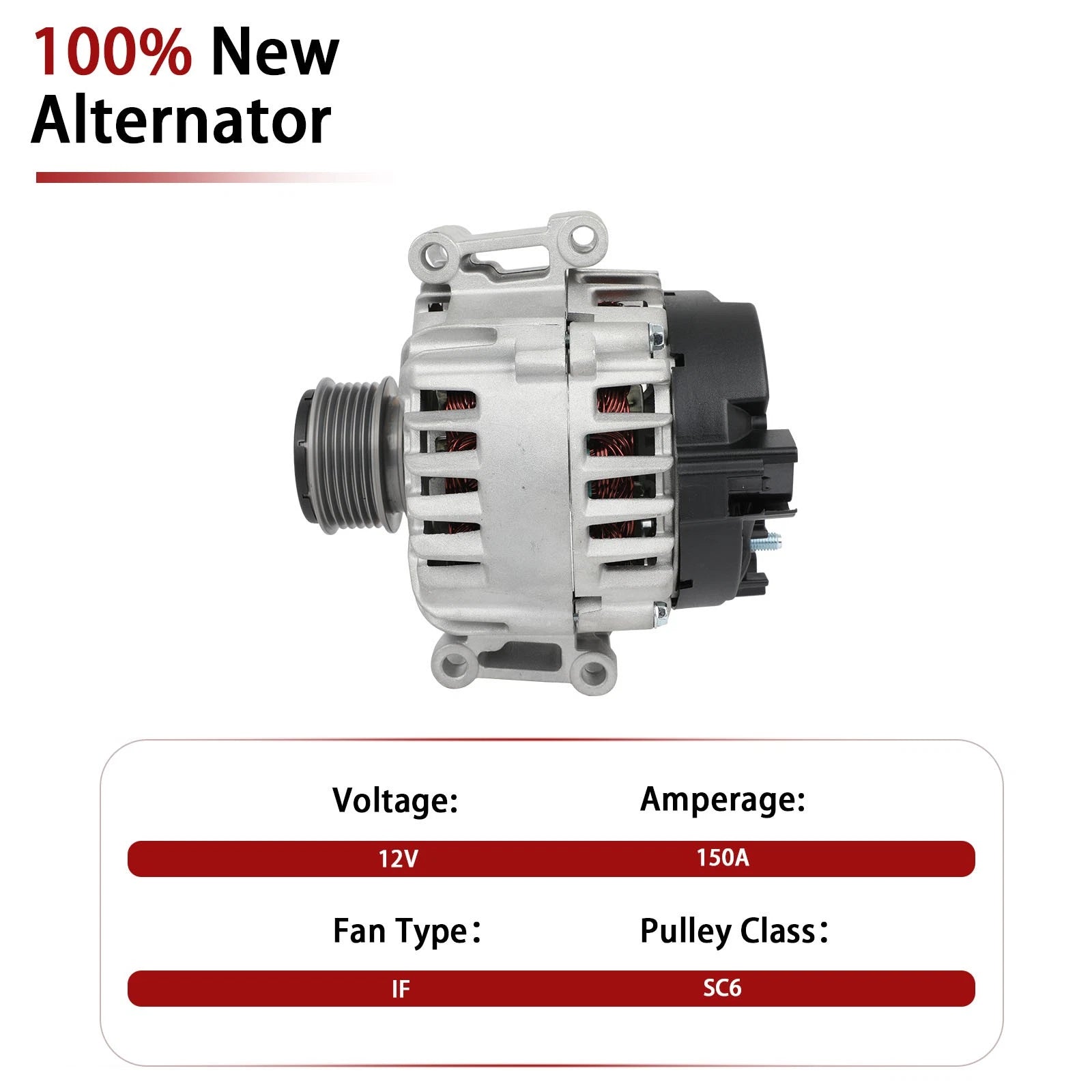 Alternator for Audi A5 Quattro, Q5 (2008–2010) V6 3.2L