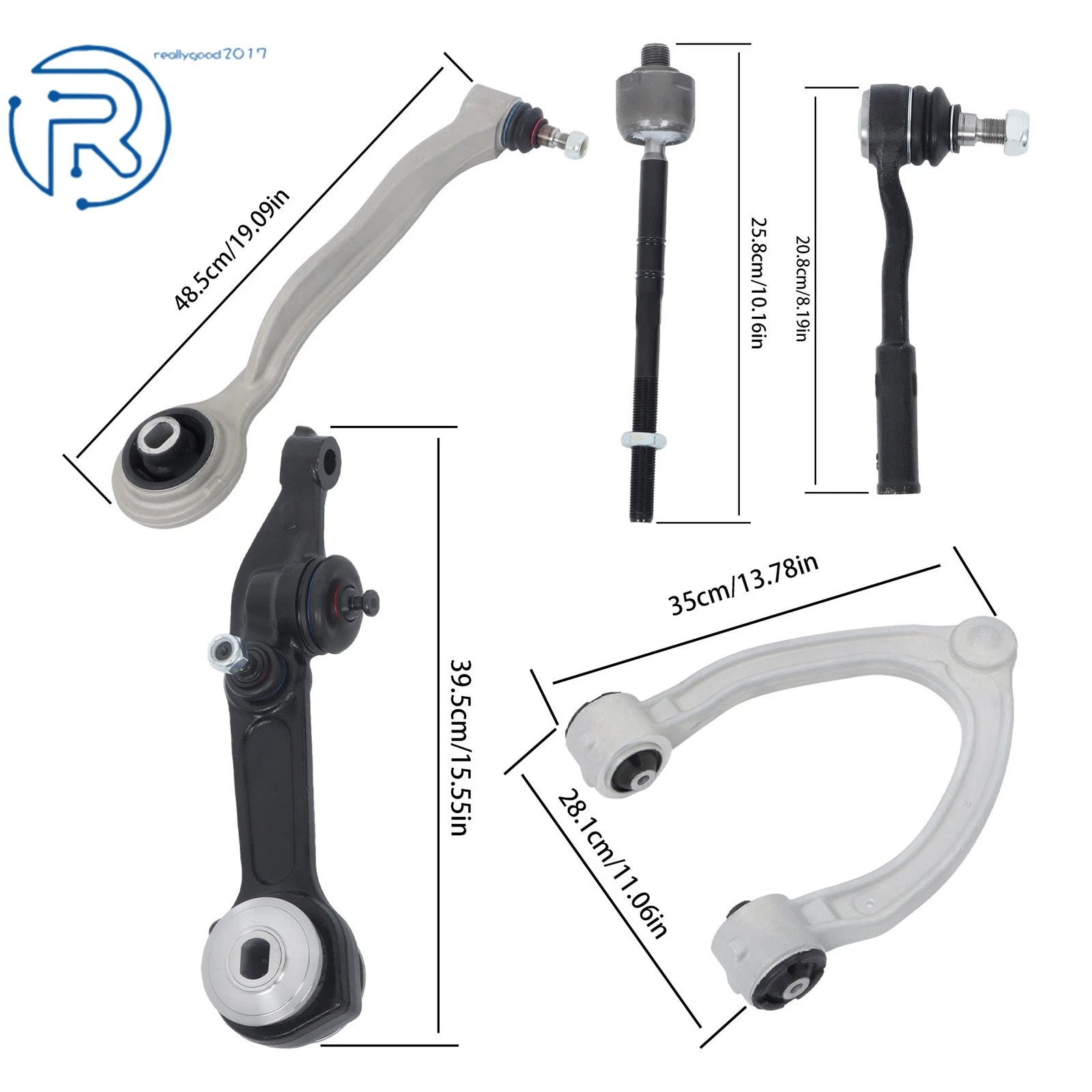 Control Arm Ball Joint Tie Rod Sway Bar Link Kit for Benz W220 (1999–2006)