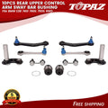 Set of 10 Rear Upper Control Arm Sway Bar Bushings for BMW E38 (1995–2001)