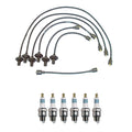 Denso 7mm Wire Set & 6 Iridium Power Spark Plugs Kit for Chevy Corvair H6 (1960–1969)