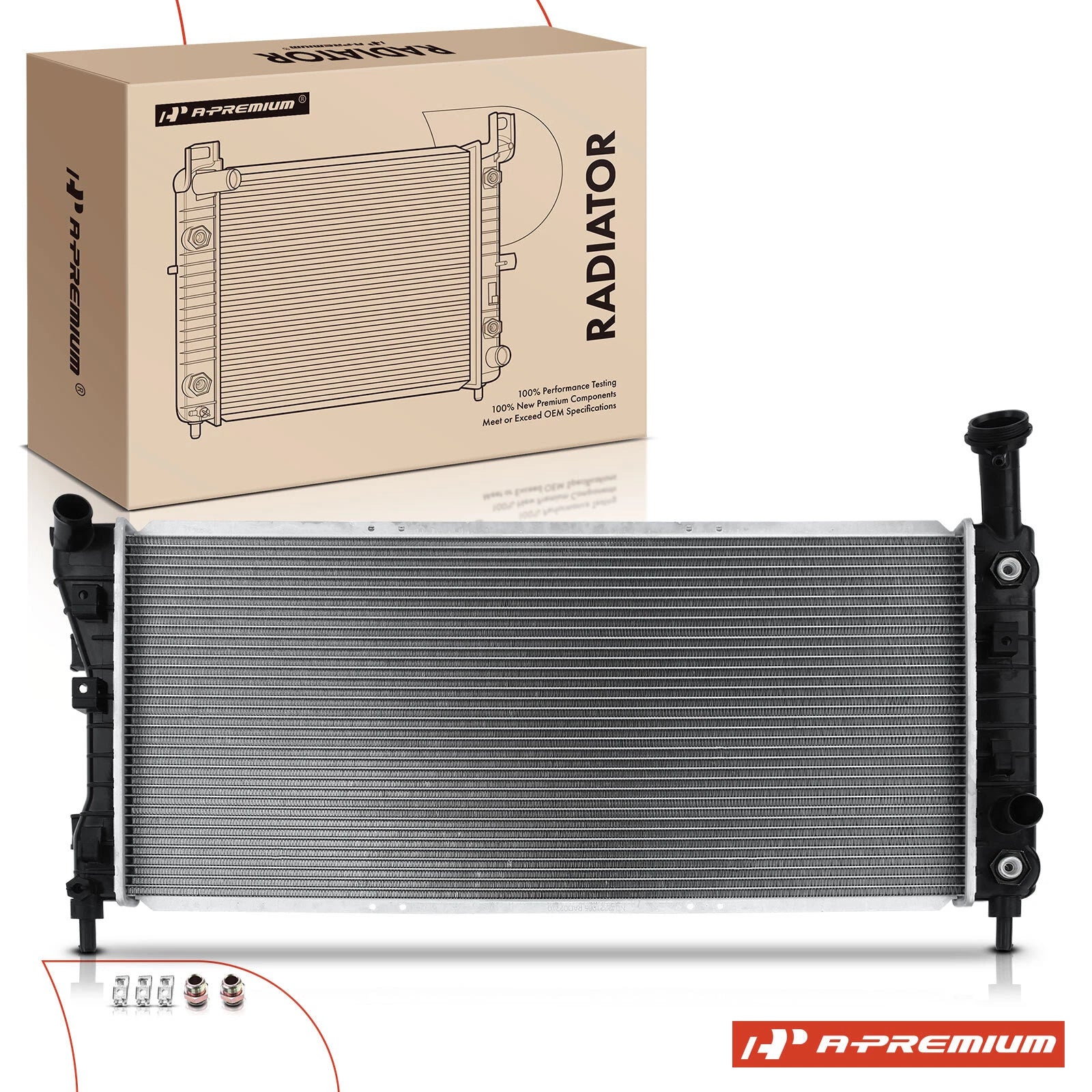 Radiator with Oil Cooler for Chevy Impala (2004–2005) Buick LaCrosse (2004–2009)