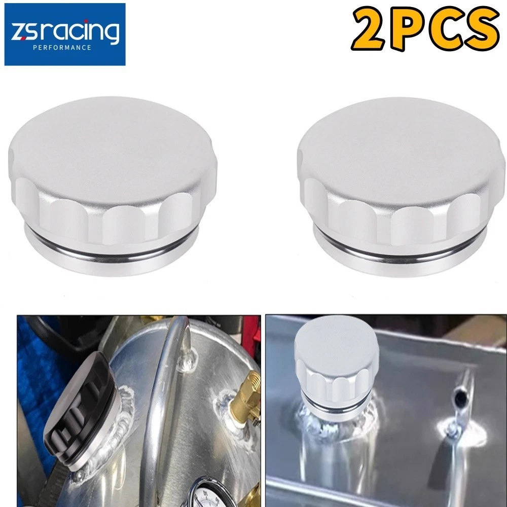2X 2" Aluminium Weld On Filler Neck and Cap for Oil