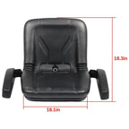 High Back Lawn Mower Seat with Armrests for Cub Cadet Dixie Chopper