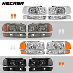 Headlights Bumper Lamps for GMC Sierra 1500 (1999–2007), Yukon XL (2000–2006)
