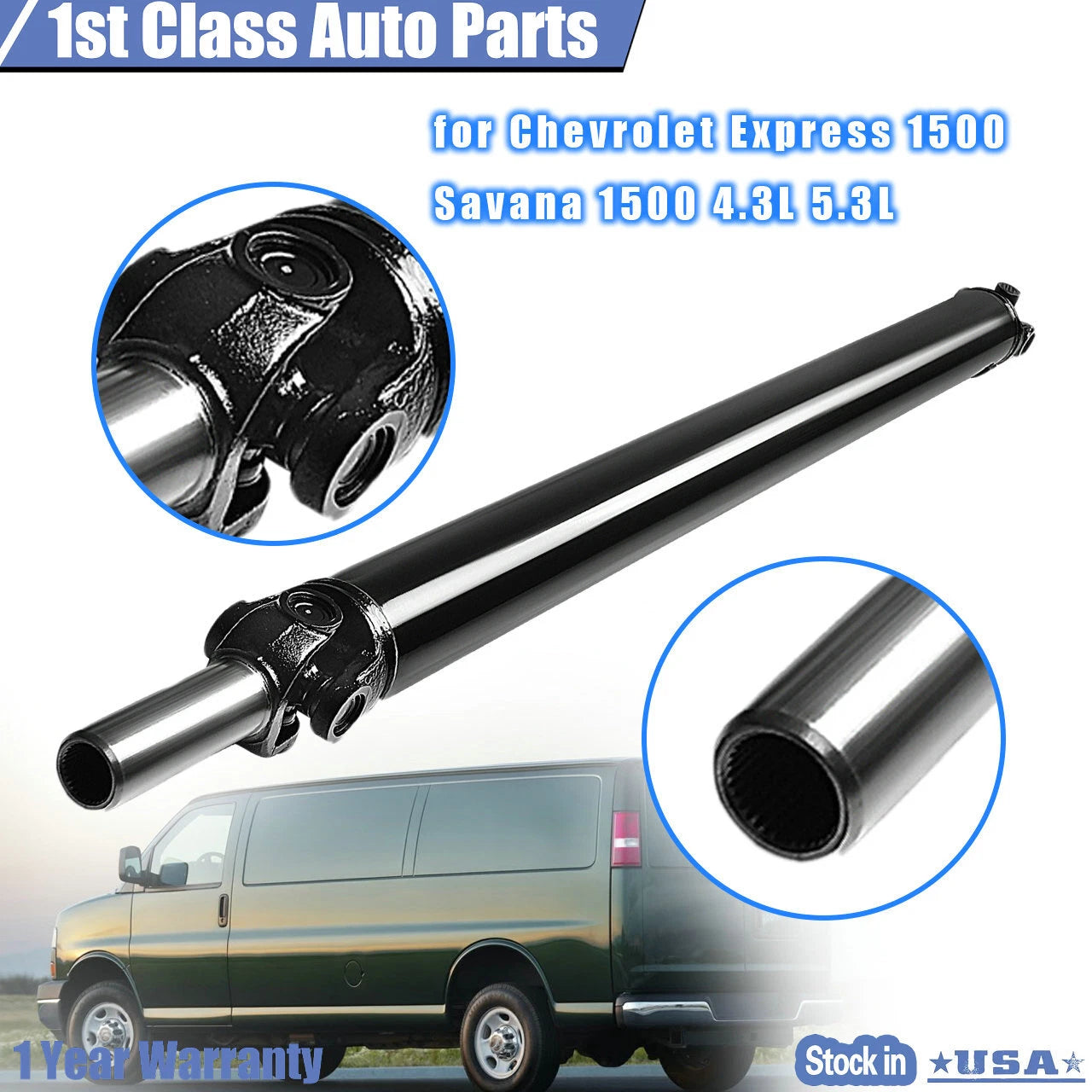 Driveshaft Rear Prop Shaft Assembly for Express Savana (2003–2023)