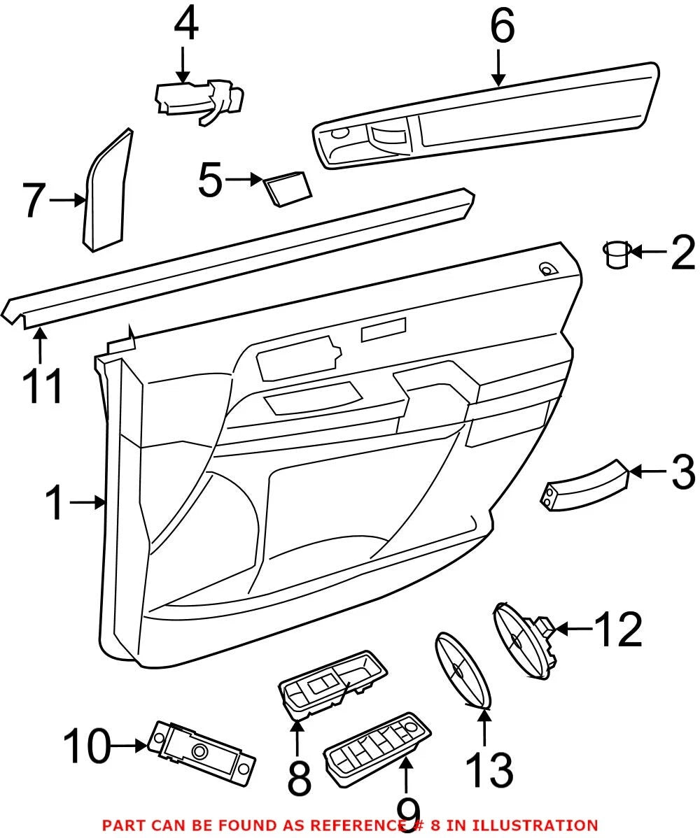 Front Passenger Right Door Window Switch for Dodge (68298088AA)