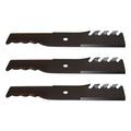 3X HD Mulching Toothed Blades for Exmark Lazer Z 48" Deck (Fits 103-6583-S)