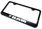 License Plate Frame Front Black Plastic for Dodge Ram (2010–2025)