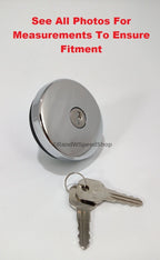 Gas Cap Chrome Locking Replacement with Keys for 1947–1971 Ford Chevy