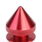 Set of 4 Aluminum Red Spiky Bumper Quick Release Fastener Lid Kit