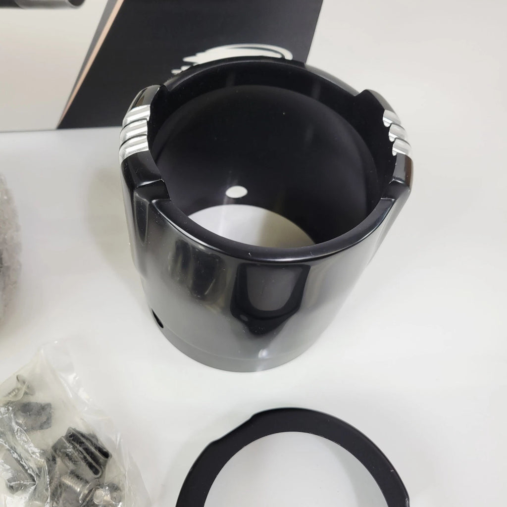 Set of 2 Screamin Eagle Defiance 4.5 in End Caps for Harley-Davidson (N/A)