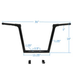 14'' Black Ape Hanger Handlebar for Harley Road Glide FLTRX(S) FLTRU (2015–2020)