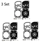 Set of 3 Carburetor Overhaul Repair Kits for ZAMA RB-155 RB-164 STIHL BG66 BG86