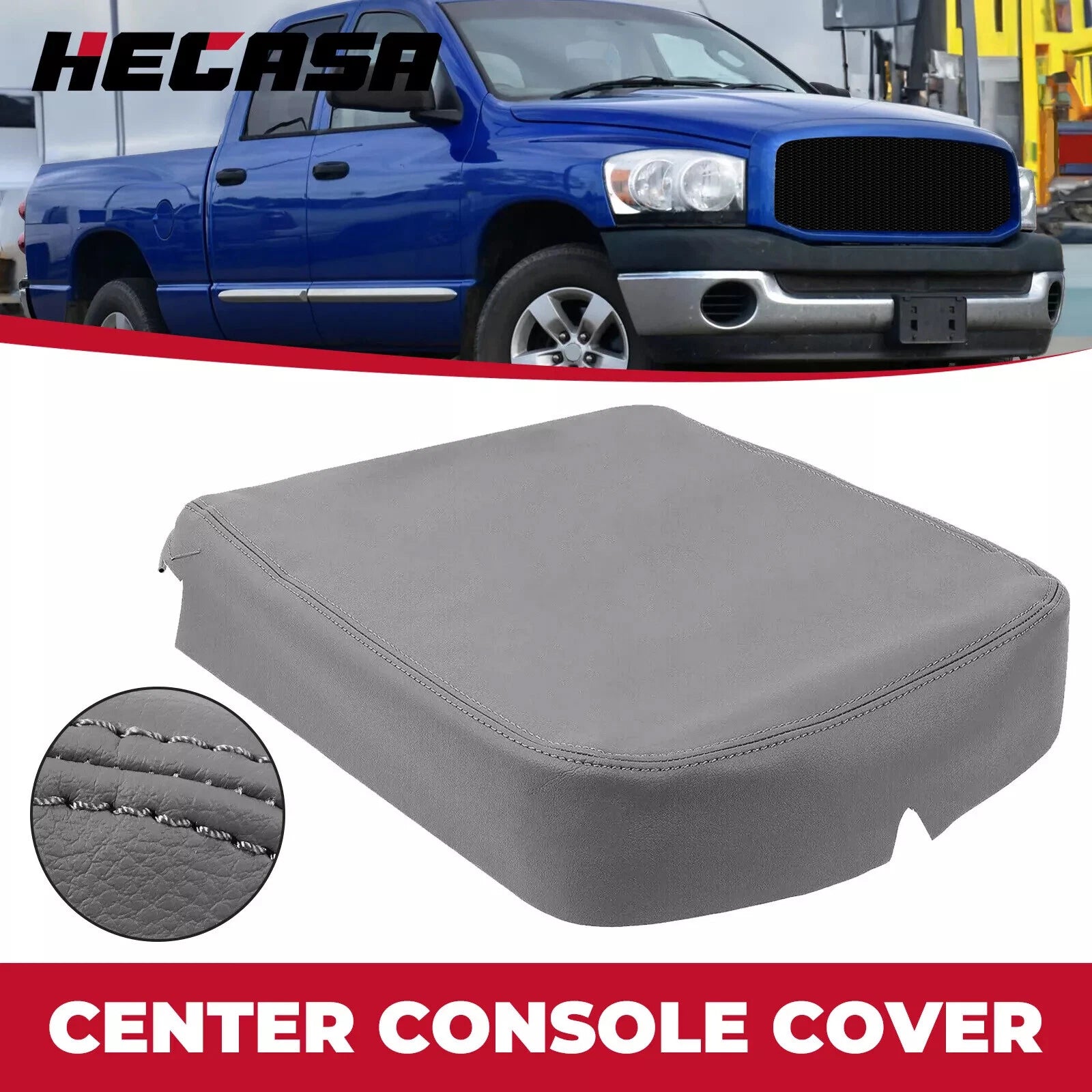 Center Console Lid Armrest Cover for Ram 1500 2500 3500 (2002–2008)