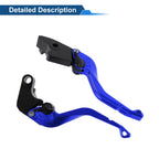 Adjustable Short Brake Clutch Levers for Honda CBR600RR (2003–2006) Blue 1 Pair