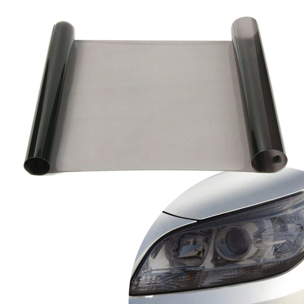 Set of 2 Smoke Black Tint Film for Headlights Tail Lights