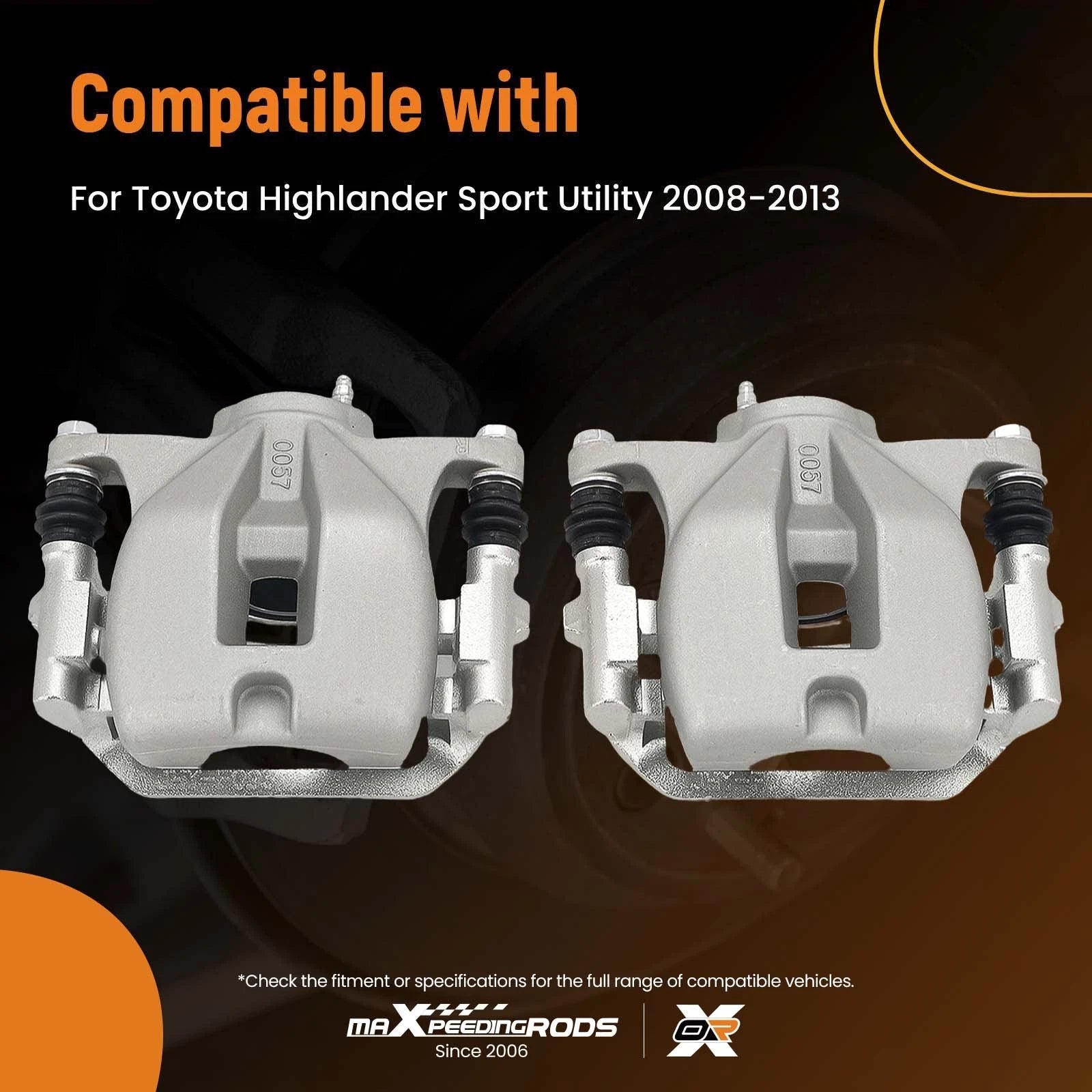 Brake Caliper Set Rear for Toyota Highlander (2008–2013)