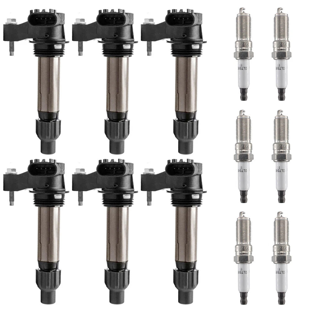6X Ignition Coil + 6X Iridium Spark Plug for Chevrolet Impala Buick Enclave (2006–2019)