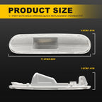 Set of 2 Side Marker Light Housing for Honda Civic (2002-2005) Clear