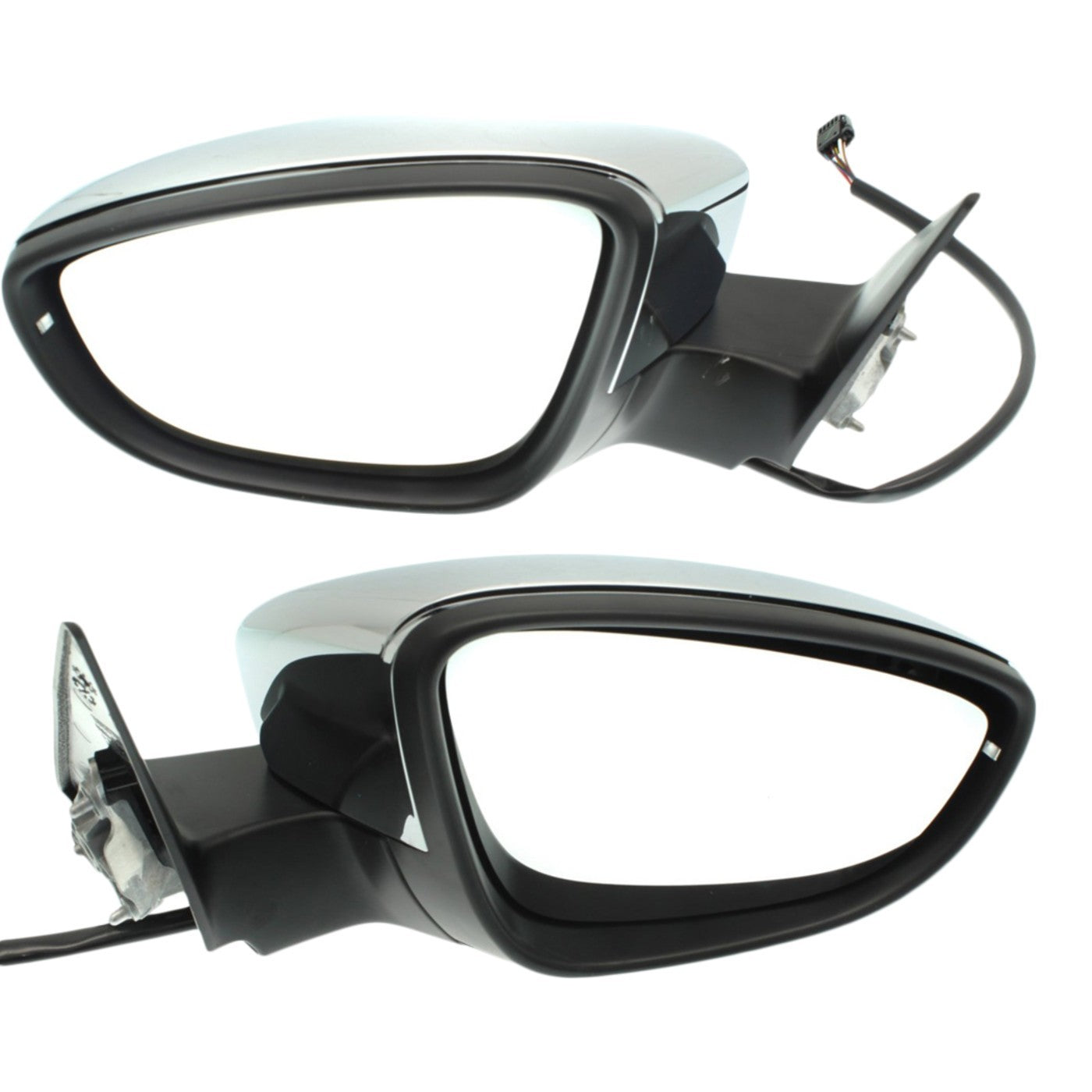Set of 2 Chrome Mirrors for Volkswagen Beetle (2012–2018)